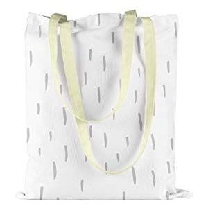 Bonamaison Boodschappentas, boodschappentas, machinewasbaar, opvouwbaar, zeildoek met lange handgrepen, grootte: 34 x 40 cm