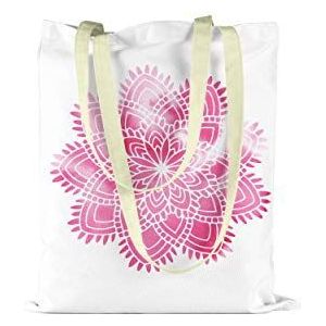 Bonamaison Boodschappentas, boodschappentas, machinewasbaar, opvouwbaar, zeildoek met lange handgrepen, grootte: 34 x 40 cm