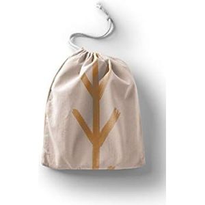Bonamaison Katoenen zak met trekkoord, boodschappentas, herbruikbaar, milieuvriendelijk, opvouwbaar, grootte: 20 x 30 cm