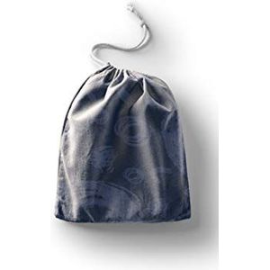 Bonamaison Bedrukte katoenen tassen met trekkoord, boodschappentas, herbruikbaar, milieuvriendelijk, opvouwbaar, maat: 20 x 30 cm