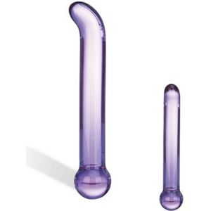Glas Purple Glazen G-Spot Tickler - Dildo