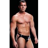 Envy Low-Rise Wet Look jockstrap (Zwart) - S/M