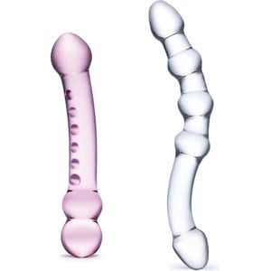 Glas - Pleasure Set Double Pleasure Glass Dildo Set