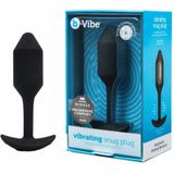 Buttplug Snug M B-Vibe Vibrating Zwart