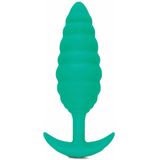 B-Vibe - Texture Plug Twist Groen