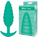 B-Vibe - Texture Plug Twist Groen