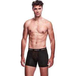 Envy Transparante Mesh Herenshort - Zwart