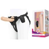 PEGASUS Strap On Voorbinddildo 8' Realistic Dildo & Harness Set beige