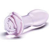 Glas - Rosebud Glass Butt Plug