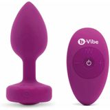 B-Vibe - Vibrerende Juwelen Plug M/L Zwart