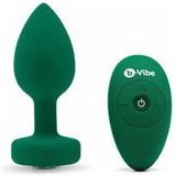 B-Vibe - Vibrerende Juwelen Plug M/L Groen