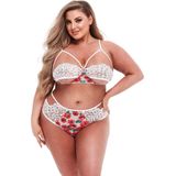 Baci - White Floral & Lace Bra Set Q