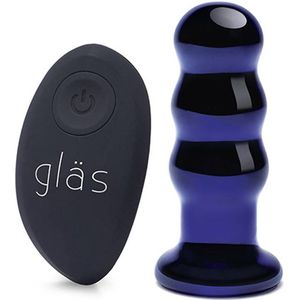 Glas - Rechargeable Remote Controlled Vibrating Beaded Buttplug