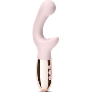 le Wand Xo vibrator met clitorsstimulator rose gold 18,8 cm