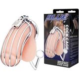 Blue Line - C&B GEAR Cock Cage with Anal Stimulator Chastity cage