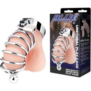 Blue Line - C&B GEAR Urethral Play Chastity cage