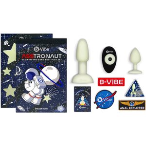 b-Vibe 10-delige ASStronaut anaalset glow-in-the-dark gelimiteerde editie