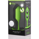 b-Vibe Snug Plug 3 anale plug green 12,9 cm