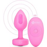 B-Vibe - Vibrerende Hartvormige Butt Plug S/M Roze