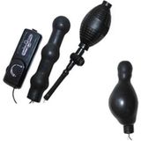 Seven Creations - Zepplin Black Inflatable Anal Wand - Buttplug - Zwart - Ø 30 mm