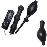 Seven Creations - Zepplin Black Inflatable Anal Wand - Buttplug - Zwart - Ø 30 mm