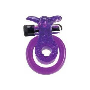 Seven Creations Butterfly Jelly Vibe - cockring