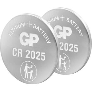 GP Battery Lithium-Knopfzelle ""CR2025"", 3V, 2 Stk.