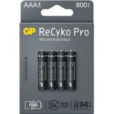 GP Batteries B22184, Oplaadbare batterij, AAA, Nikkel-Metaalhydride (NiMH), 1,2 V, 4 stuk(s), 800 mAh