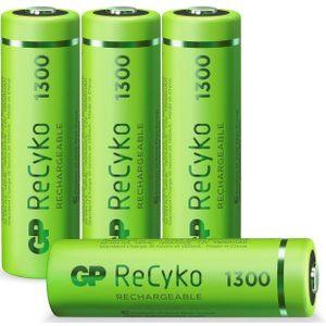 AA Batterij GP NiMH 1300 MAh ReCyko 1.2V 4 Stuks