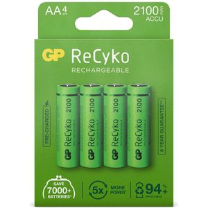 GP RecyKo+ 4 AA-batterijen Leuk