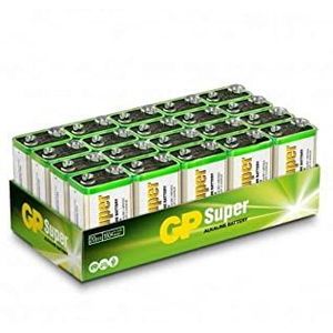 Super Alkaline batterij 9 V (20 stuks)