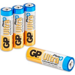 GP batterij Ultra+ Alkaline AA 4 stuks - Extra hoge kwaliteit