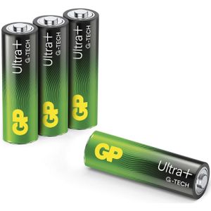 GP batterij Ultra+ Alkaline AA 4 stuks - Extra hoge kwaliteit