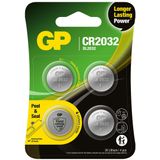 GP battery - safety seal - 4 x CR2032 - Li/MnO2