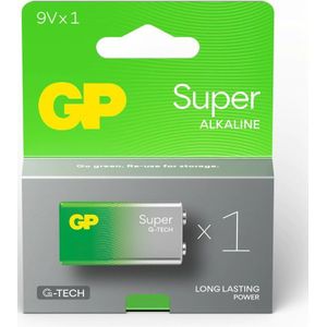 GP Super Alkaline 9V batterij 1PK