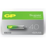 Gp Batteries - gp Super Micro (AAA)-Batterie Alkali-Mangan 1.5 v 40 St.