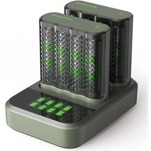 GP - M452 - USB-Dockingstation - 2 USB-Acculaders - 8 x ReCyko AA 2600 mAh Batterijen
