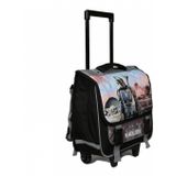 Star Wars trolley boekentas 38 cm Manalorian zwart