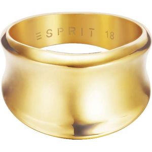 Esprit staal ring Curved gold