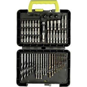RAK60DDF Kit 60 Bits 1/4' Sechskantbohrer Bits Schraubendreherkoffer - Ryobi