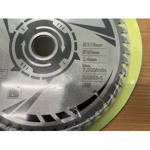 Ryobi 5132002620 zaagblad HM 48 Z 216/30 mm type SB216T48A1 216 mm