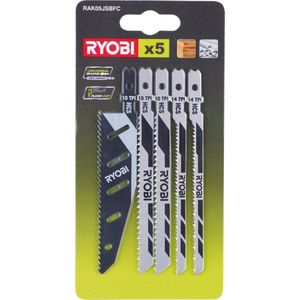 Ryobi - RAK05JSBFC Kit 5 Universalblätter 10/14TPI Bündigschnitt-Säbelsäge