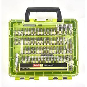 Ryobi - Koffer 71-delige combi-schroeftoebehoren: 43 bits 25 mm PZ/PH/TX/SQ/HEX/SL + 18 bits 50 mm PZ/PH/HEX/SL + 9 dopsleutels + 1 bithouder - RAKDD71