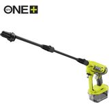 RYOBI RY18PW22A-0 Accu-middendrukreiniger, 18 V, 3-in-1 mondstuk, turbomondstuk voor moeilijke reinigingstoepassingen, 15°-waaierstraal voor algemene reiniging, zonder accu en oplader, geel