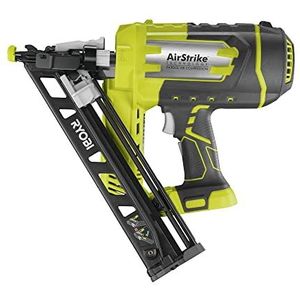 RYOBI - Schuine finisher 15G perslucht 18V - punt 25-64mm - kop 1,8mm - 34° helling - lader 110 tips - 100 tips - R15GN18-0