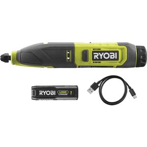 Ryobi - RPC4-120G - 4V USB Accu Graveermachine - Groen - Lithium Accu