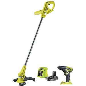 Ryobi RY18LT23ADD2-120 | ONE+ kantenmaaier + boormachine kit - 5133005733