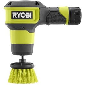 RYOBI RSCR4-120G Lithium 4V borstel 2 snelheden Ideaal voor het eenvoudig reinigen van gootstenen, douchecabines, levering met 1 multi-oppervlakte borstel 50 mm en 1 x 4 V 2,0 Ah USB lithium batterij