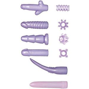 Pearl Shine Purple Temptation Elegant Ring, Sleeve and Vibrator Passionate Kit