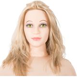 NMC – Liefdespop Shy Camilla 3D Gezicht met Haar - Rechte Houding en Afneembaar Geslachtsdeel – beigeig